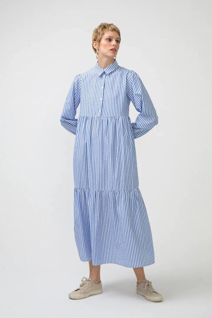 Striped Shirt Dress - By Baano