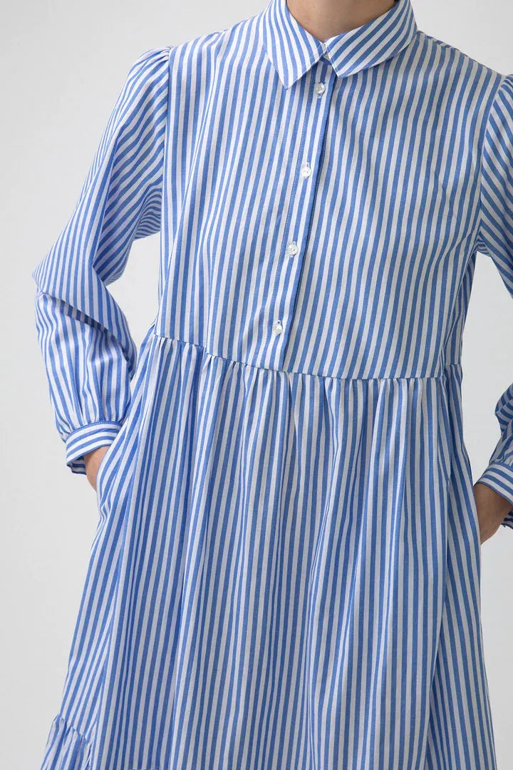 Striped Shirt Dress - By Baano