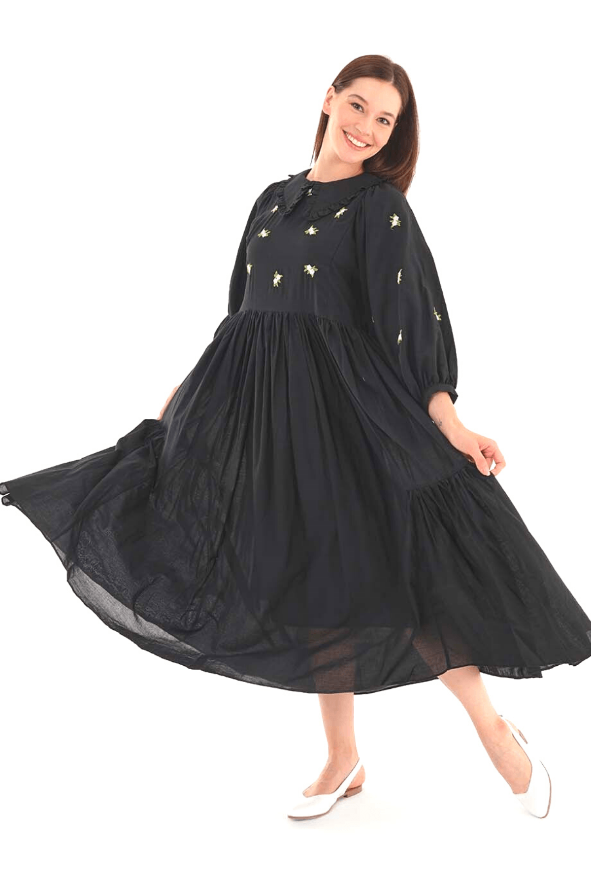 Evelyn Bohemian Summer Dress in 100% Cotton - By Baano