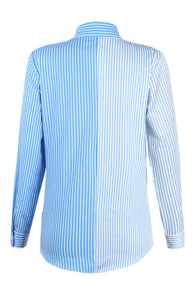 Striped Button Up Long Sleeve Shirt