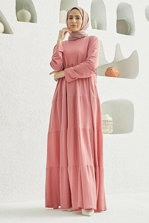 Pleated Tiered Maxi Dress - By Baano