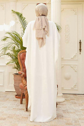 Crepe Open Abaya with Butterfly Sleeves in Ten Colors