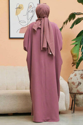 Crepe Open Abaya with Butterfly Sleeves in Ten Colors