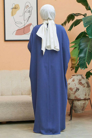 Crepe Open Abaya with Butterfly Sleeves in Ten Colors