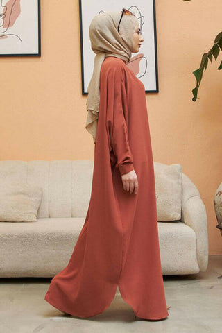 Crepe Open Abaya with Butterfly Sleeves in Ten Colors