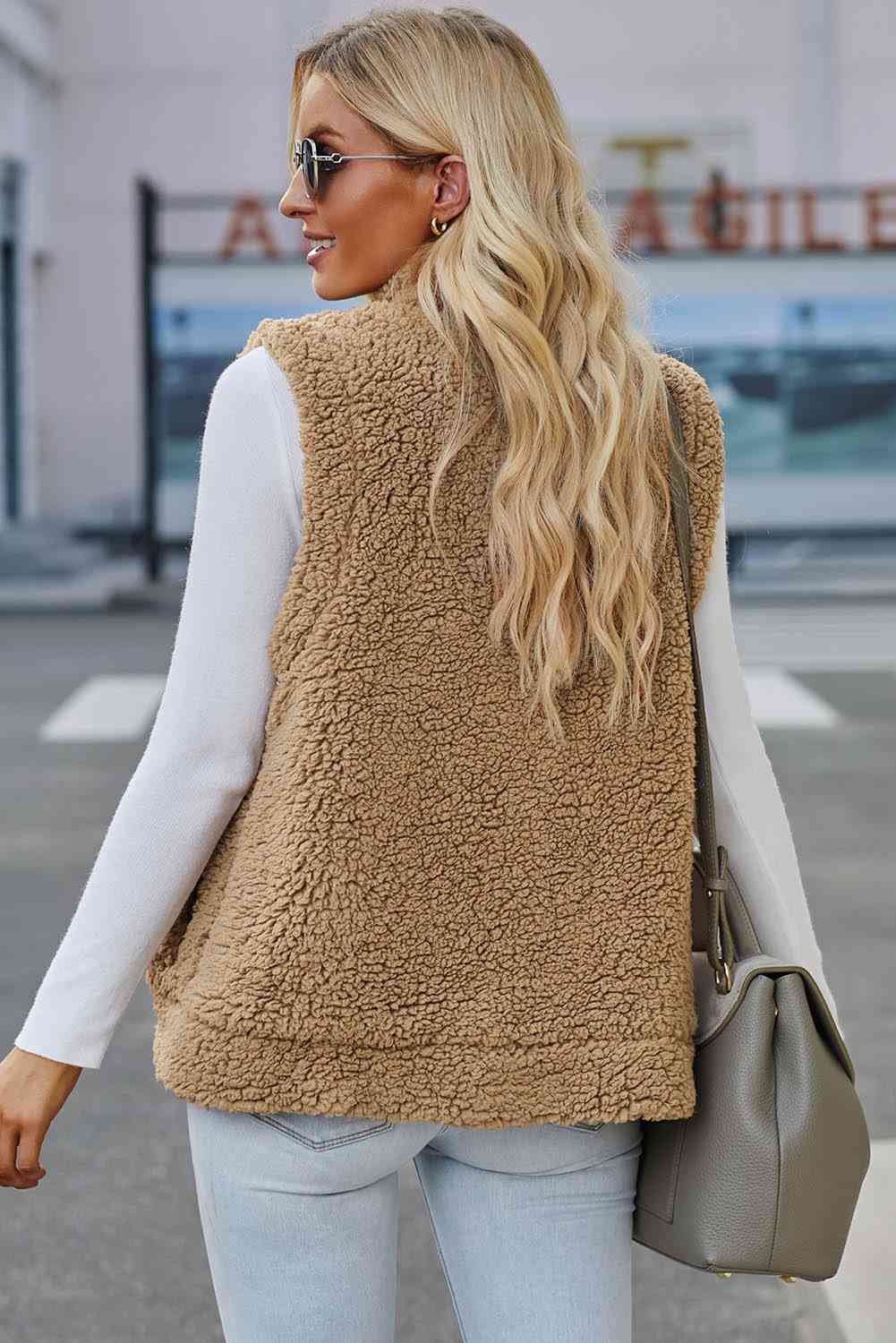 Snap Down Vest with Pockets - By Baano