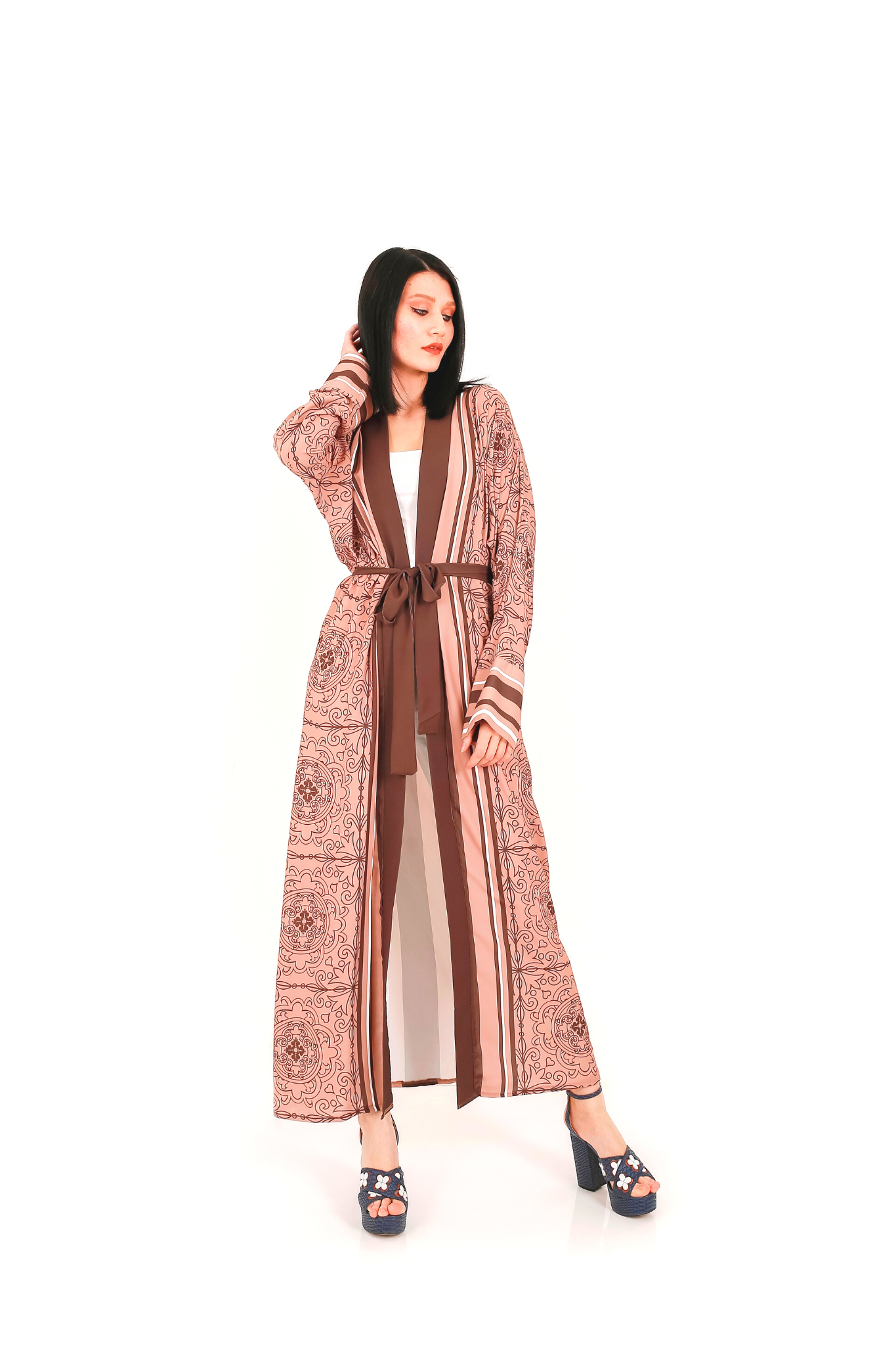 Sasha Japanese Inspired Open Front Kimono Kimono BY Baano   