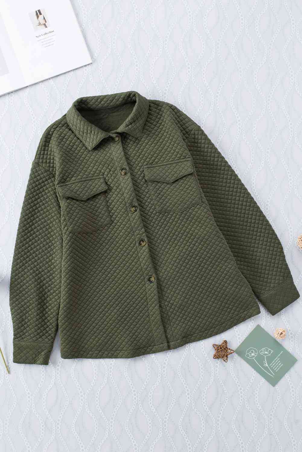 Button Down Collared Jacket - By Baano