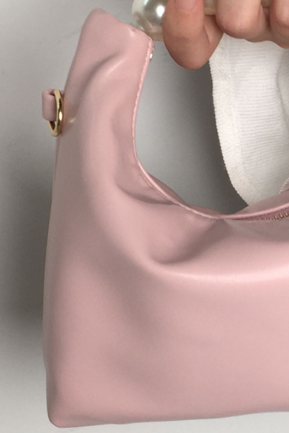 Baeful PU Leather Pearl Handbag - By Baano