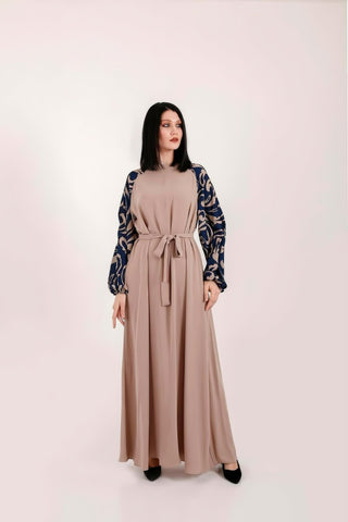 Alissa modest Maxi Dress-Abaya with Long Sleeve - By Baano