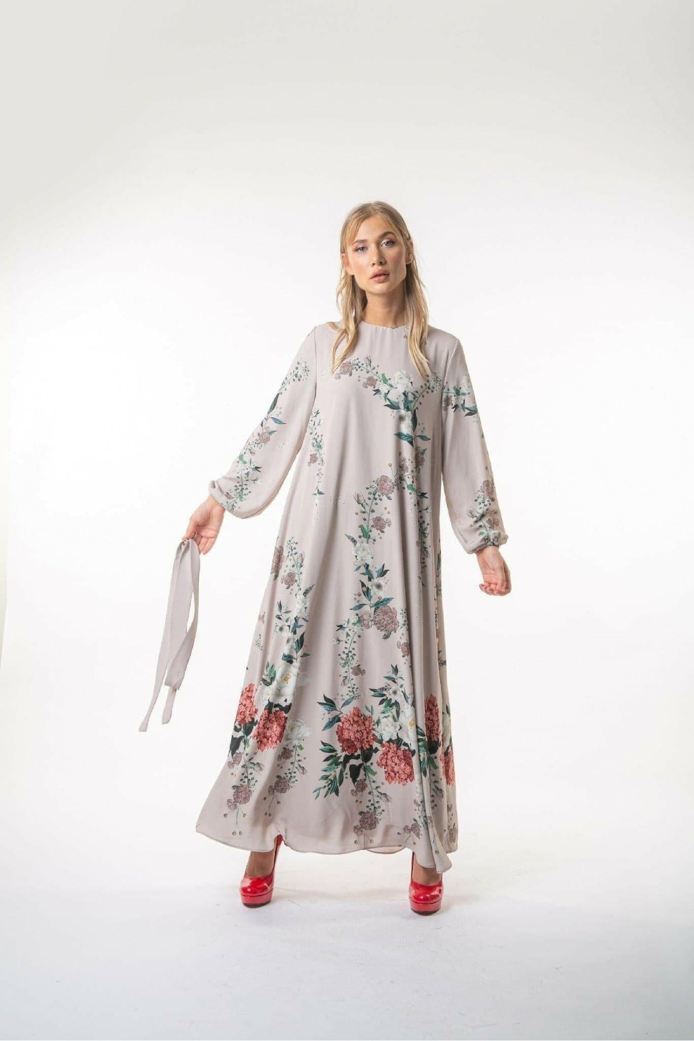 Aryanna Maxi Modest Dress - By Baano