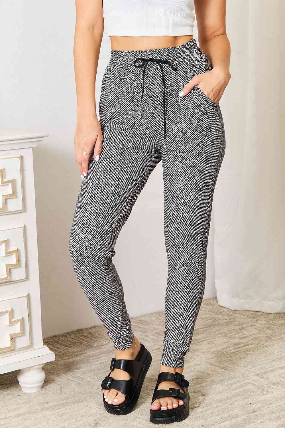 Leggings Depot Full Size Joggers with Pockets - By Baano