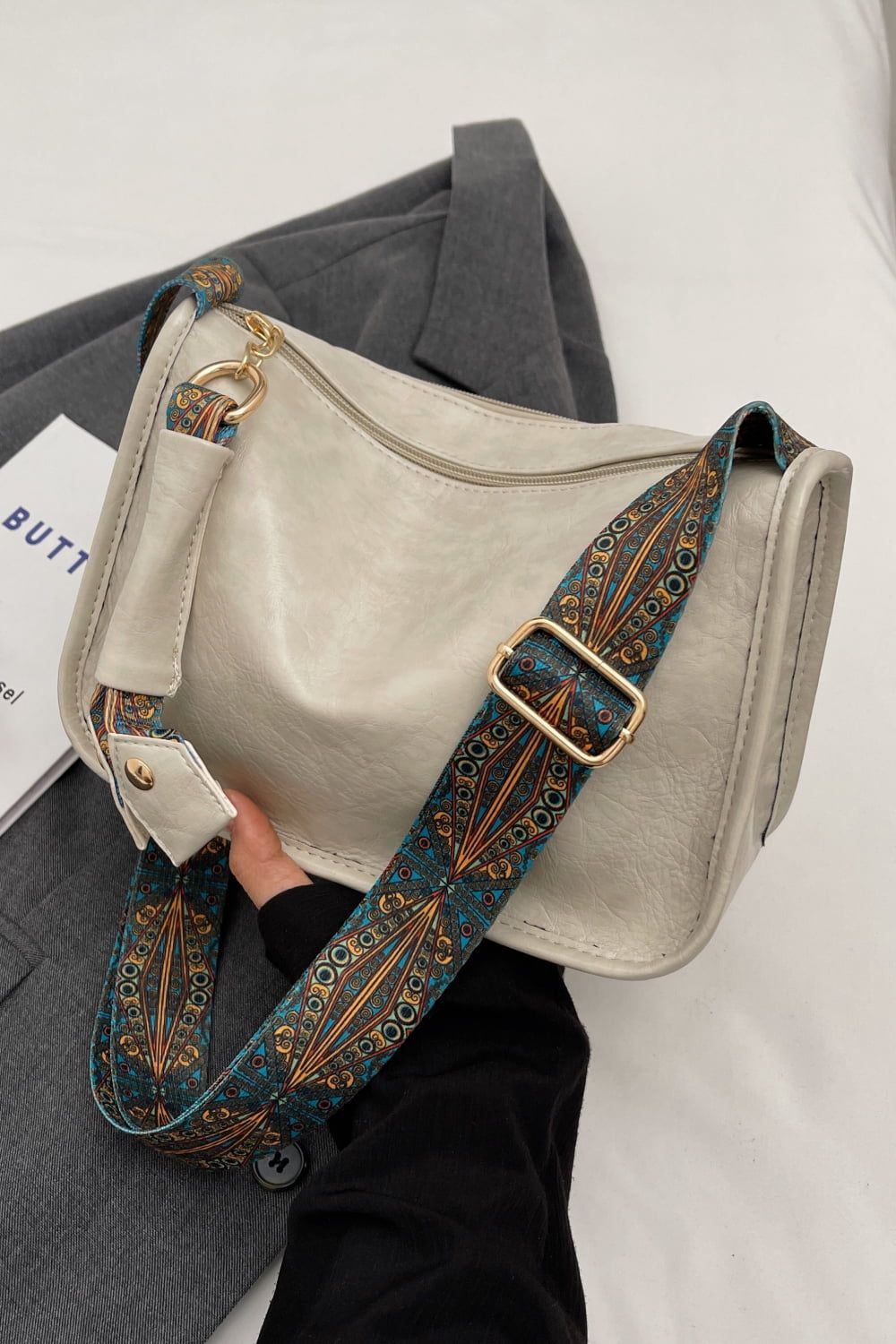 Baeful PU Leather Shoulder Bag - By Baano