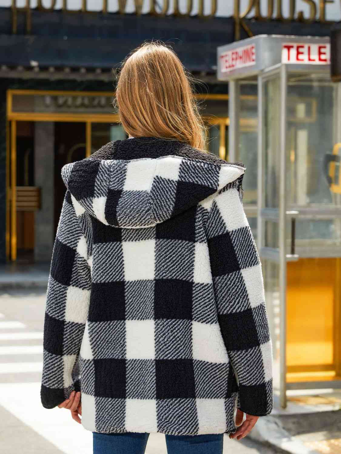 Two-Side Wear Hooded Coat - By Baano