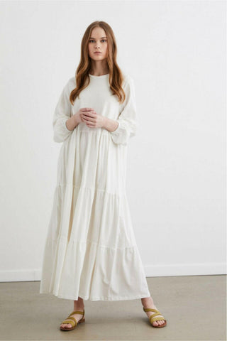 Shirley Cotton Maxi with Long Sleeves - By Baano