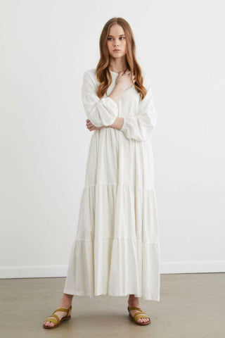 Shirley Cotton Maxi with Long Sleeves - By Baano