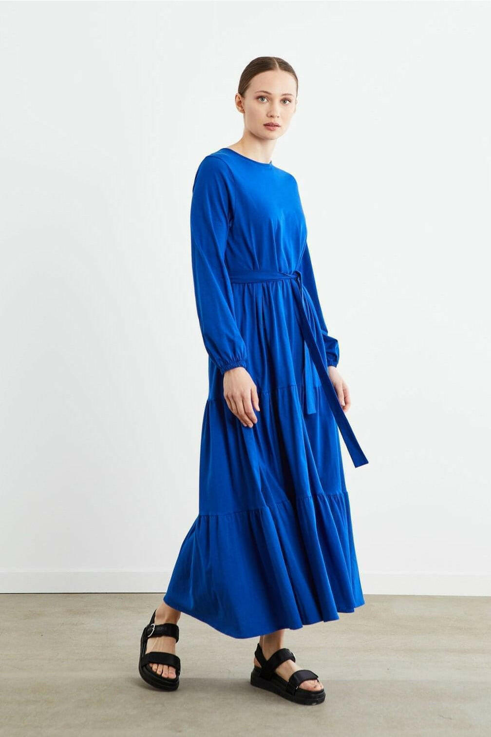 Debra Cotton Maxi with Long Sleeves - By Baano