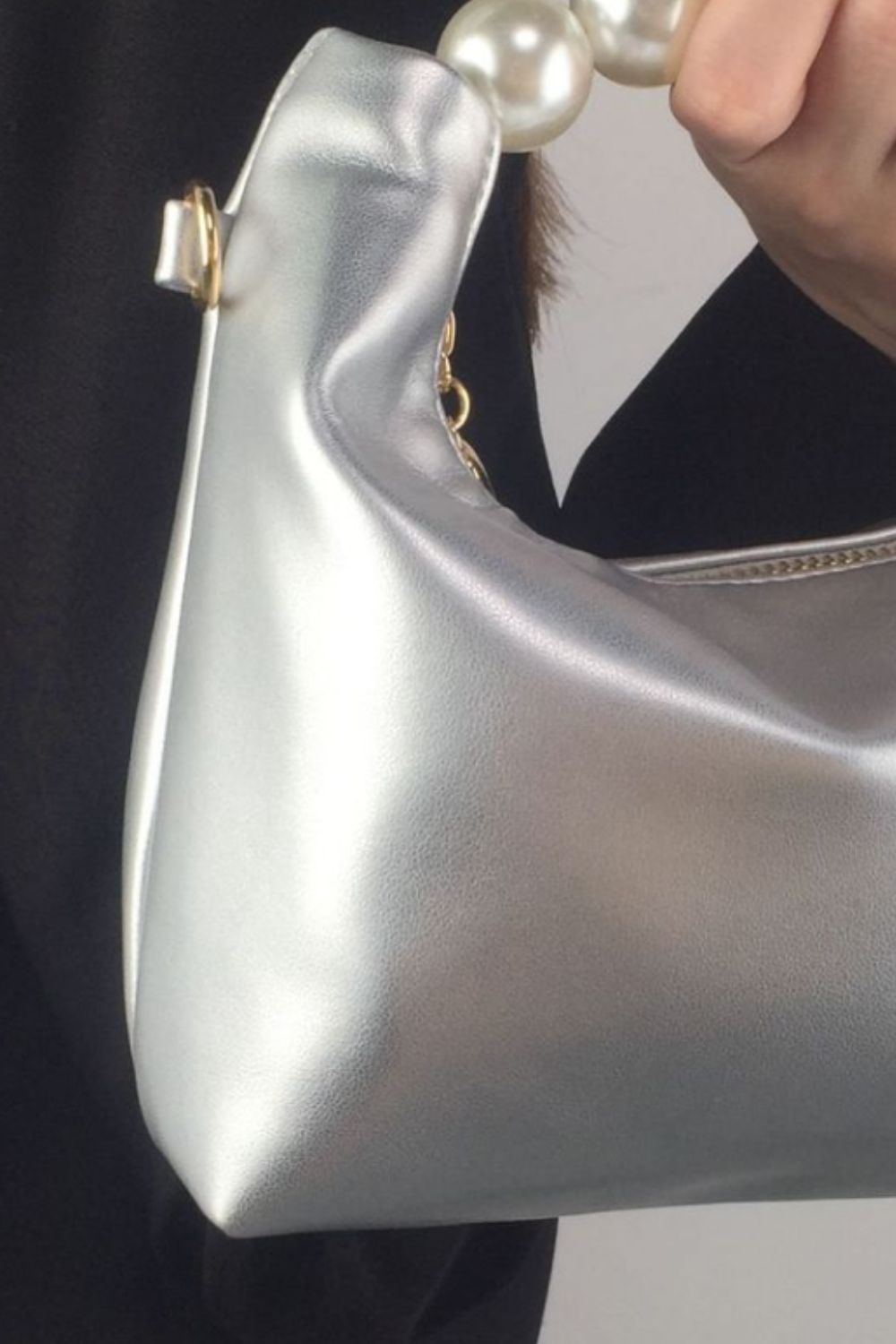 Baeful PU Leather Pearl Handbag - By Baano