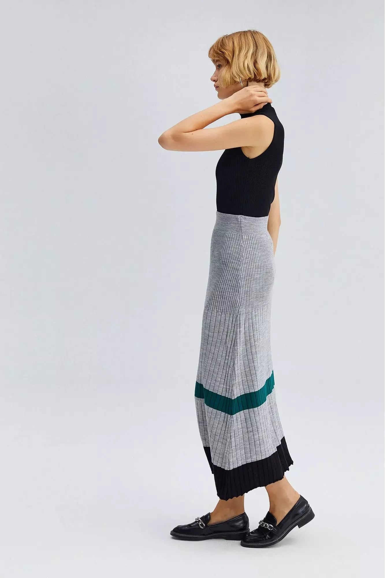 Knit Skirt - in Stripes - By Baano