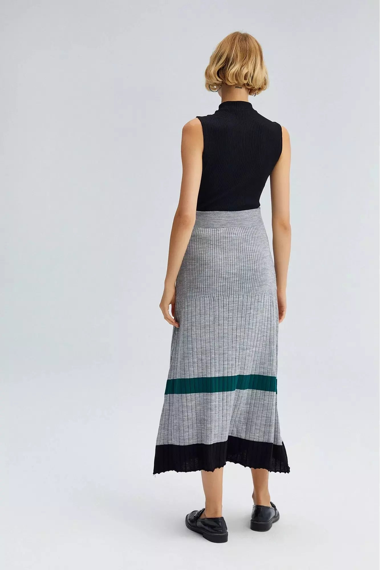 Knit Skirt - in Stripes - By Baano