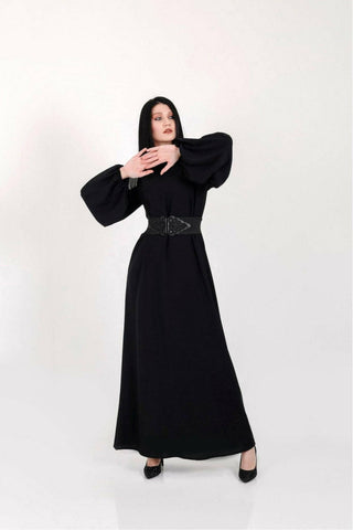 Lara Long Maxi Abaya in Black - By Baano