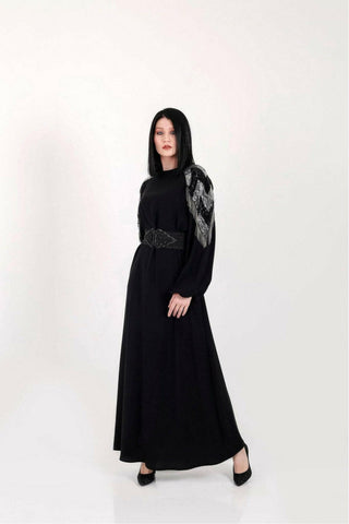 Lara Long Maxi Abaya in Black - By Baano