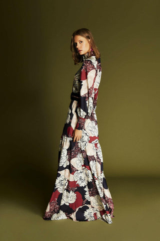 Olivia Maxi Dress With Long SLeeves - By Baano