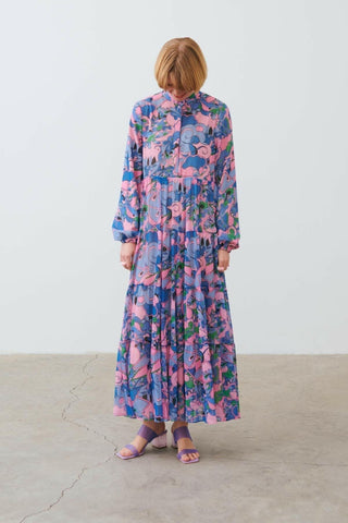 The Naomi - Long Sleeve Maxi Dress In Lavender - By Baano