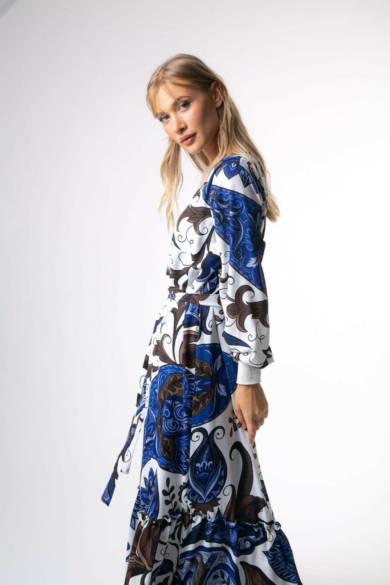 Nuri Maxi Dress with Long Sleeve Maxi Dress BY Baano   
