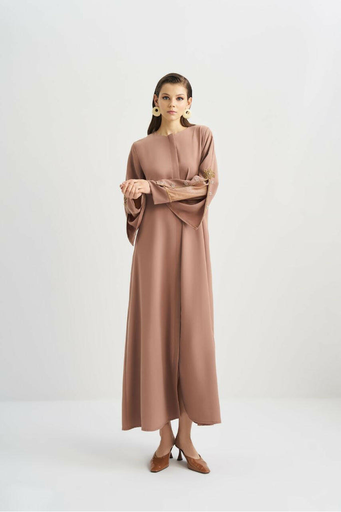 Butterfly Sleeve Abaya with Front Zipper Abaya By Baano   