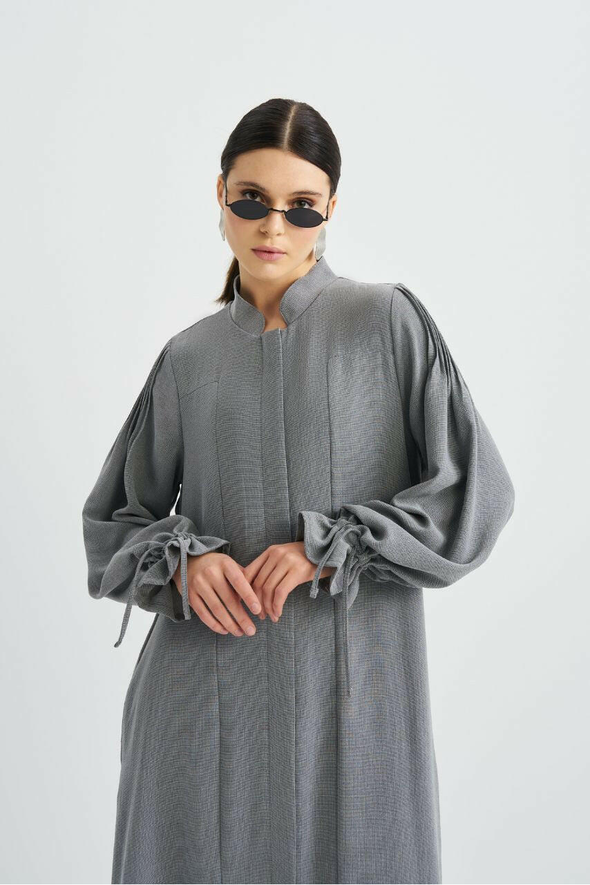 Luxurious Emma Abaya – Islamic Modest Clothing for Women Abaya By Baano 40 Arctic Silver 