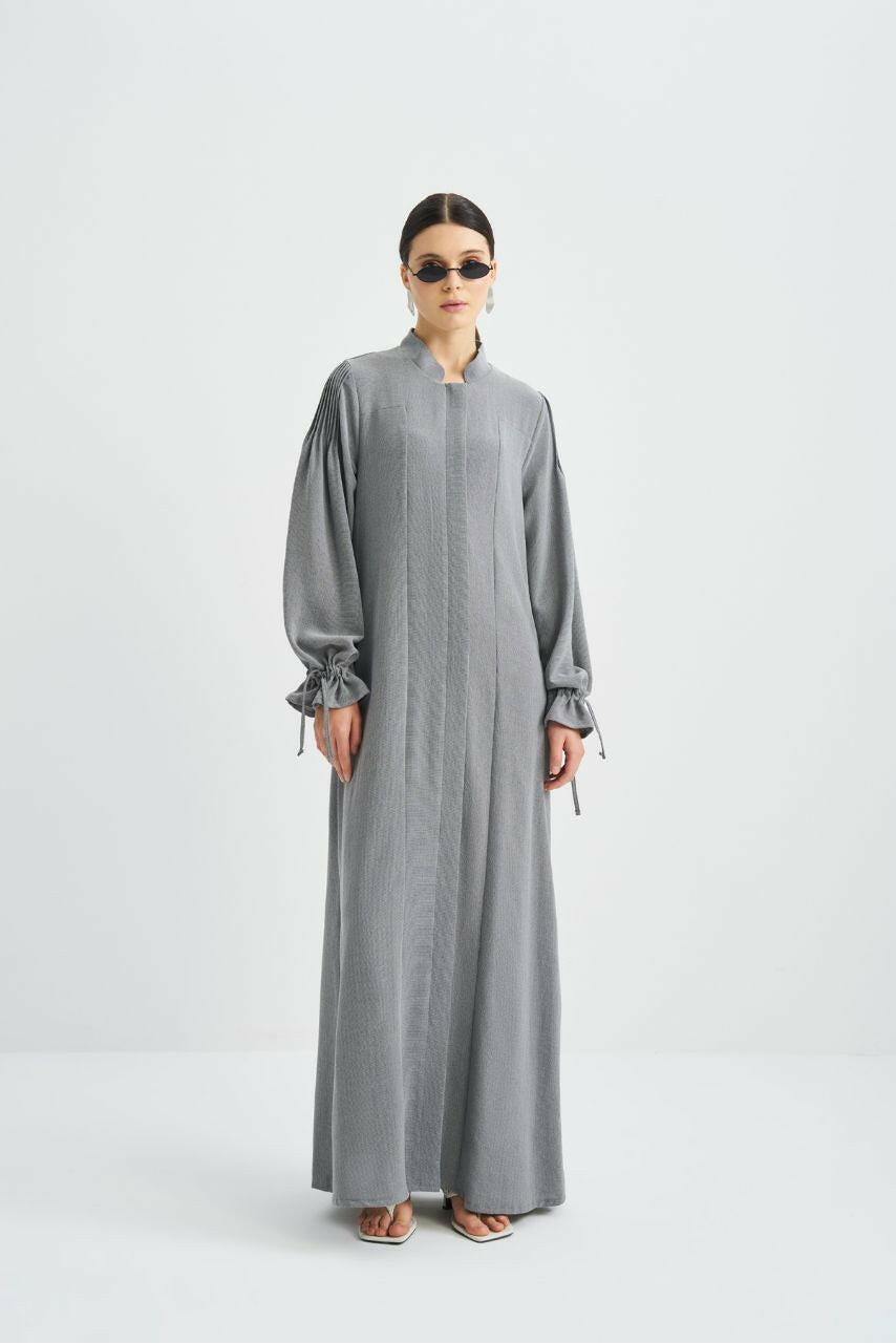 Luxurious Emma Abaya – Islamic Modest Clothing for Women Abaya By Baano 38 Arctic Silver 