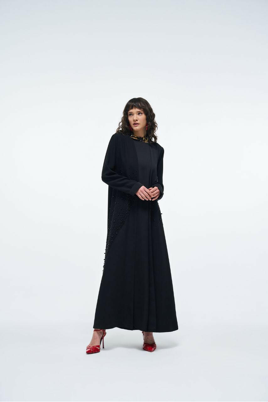 The Eloise Abaya stylish and comfortable silhouette Abaya By Baano 38 Black 