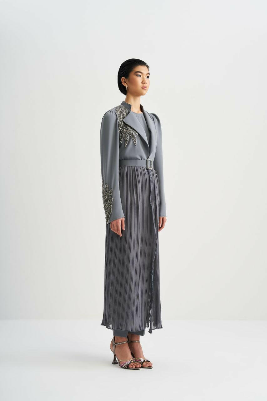 Embellished Designed Open Front Abaya - Kimono - Wear it How You Like iT - By Baano