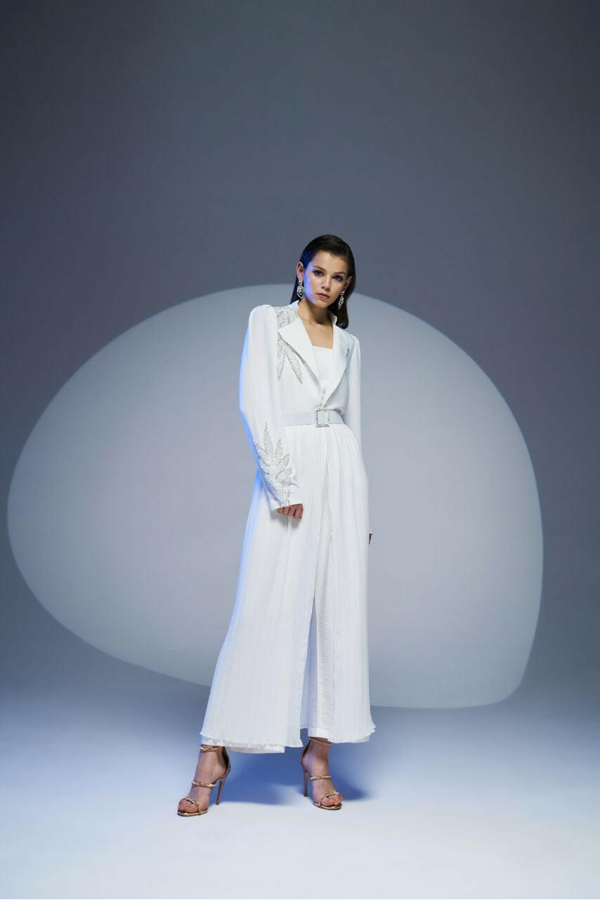 Embellished Designed Open Front Abaya - Kimono - Wear it How You Like iT - By Baano