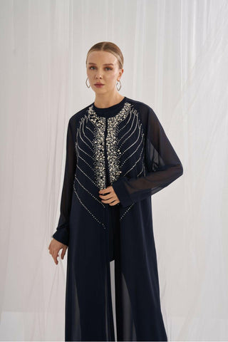 This Seasons Best Designed Abaya - Handmade with precision beadwork for a unique and stylish finish. - By Baano