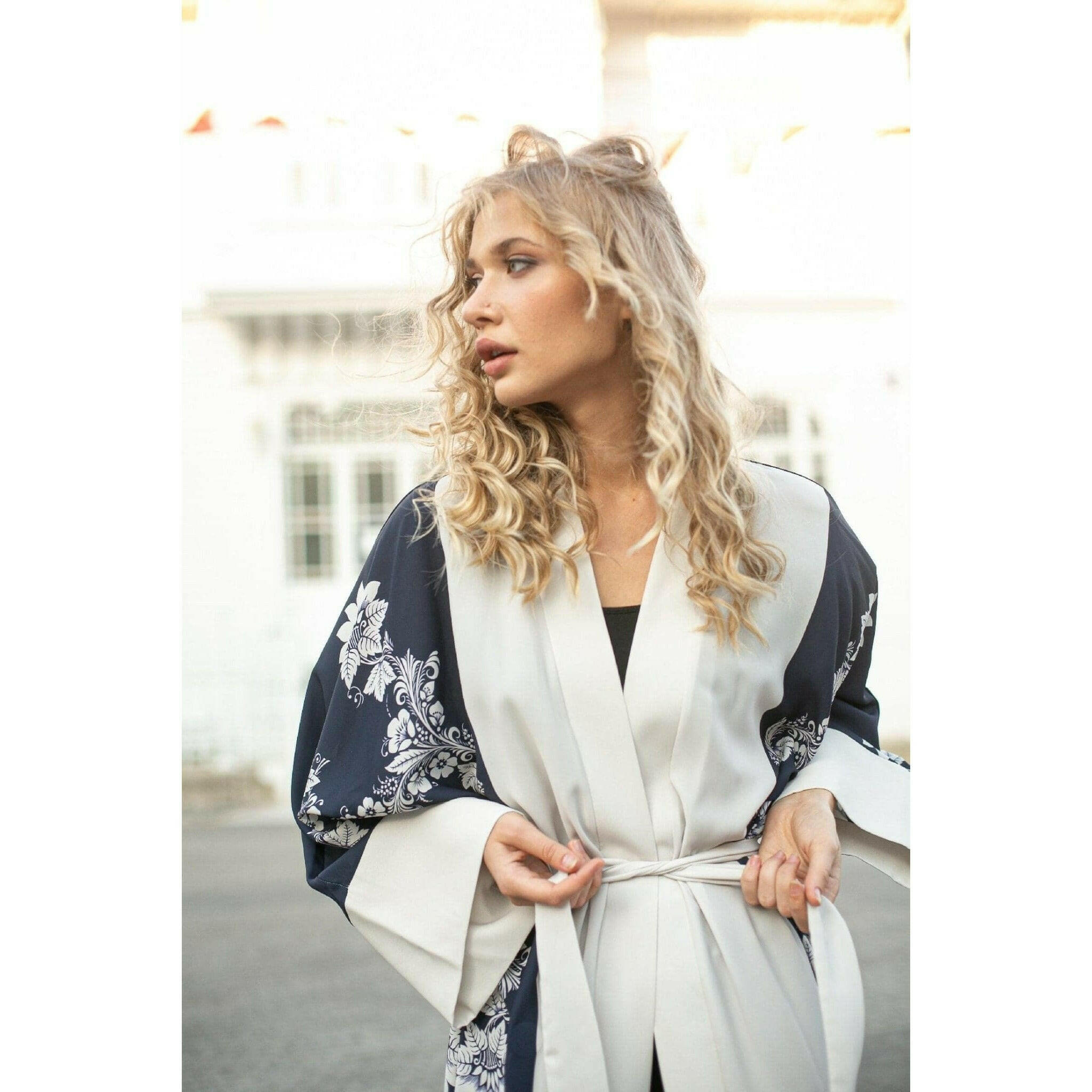 Sienna Open Front Japanese Inspired Kimono Kimono ByBaano   