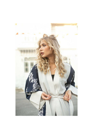 Sienna Open Front Japanese Inspired Kimono - By Baano